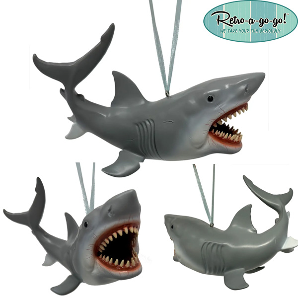 Retro-A-Go-Go Great White Shark Ornament